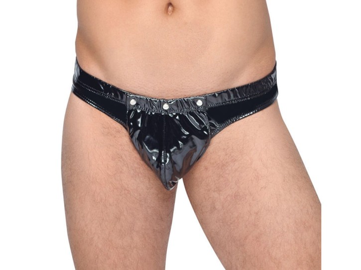 Black Level Lack-Slip mit abknöpfbarem Beutel Gr. M