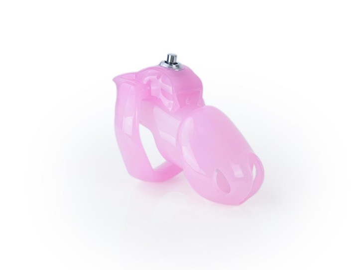 Femboy V2 Standard Naturharz Peniskäfig Pink 50mm