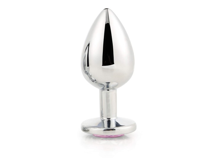 Deluxe Analplug mit Rosa Edelstein Large