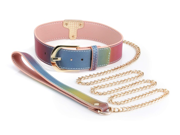 Spectra Bondage Halsband Rainbow