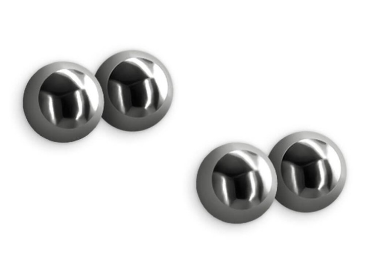 NS Novelties Bound magnetische Nippelklemmen M1 silber