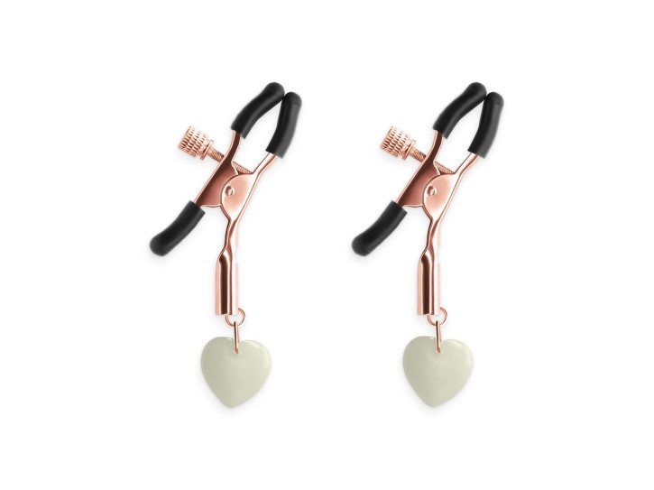 NS Novelties Bound leuchtende Nippel Klemmen G3 rosegold