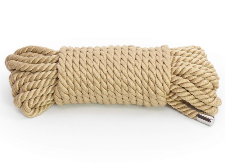 Weiches Bondage-Seil Poly Beige 10m