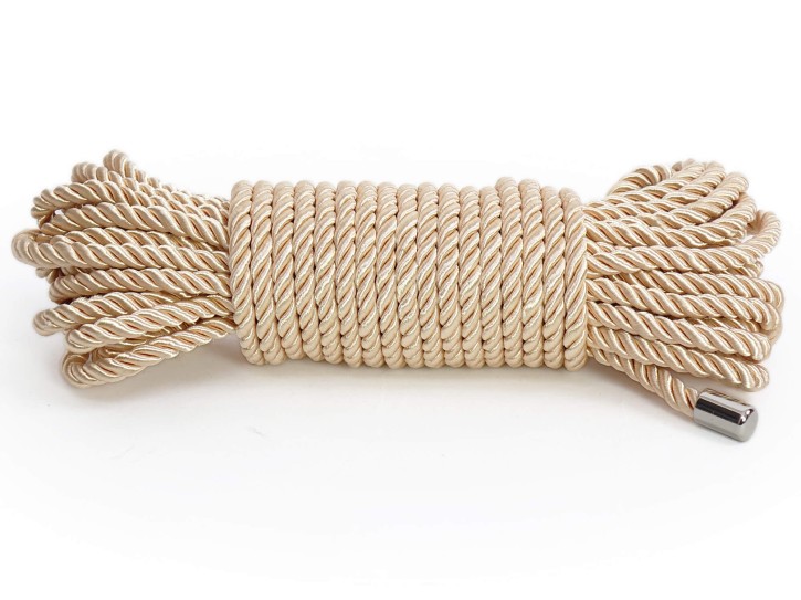 Premium Bondage-Seil Glossy Beige 10m