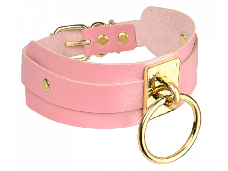 Kinky Diva O-Ring Halsband rosa