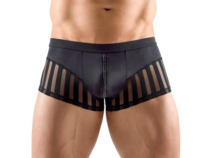 Svenjoyment Pants aus Mikrofaser mit transparenten Streifen