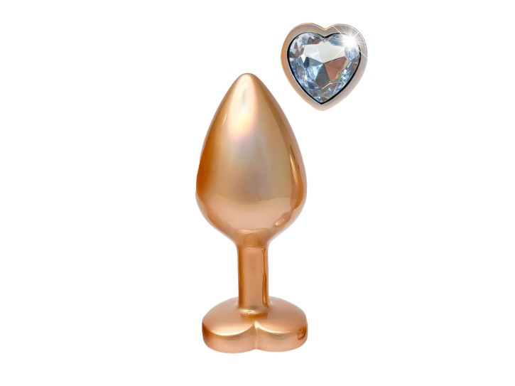 Dreamtoys Gleaming Love Pearl Plug gold medium