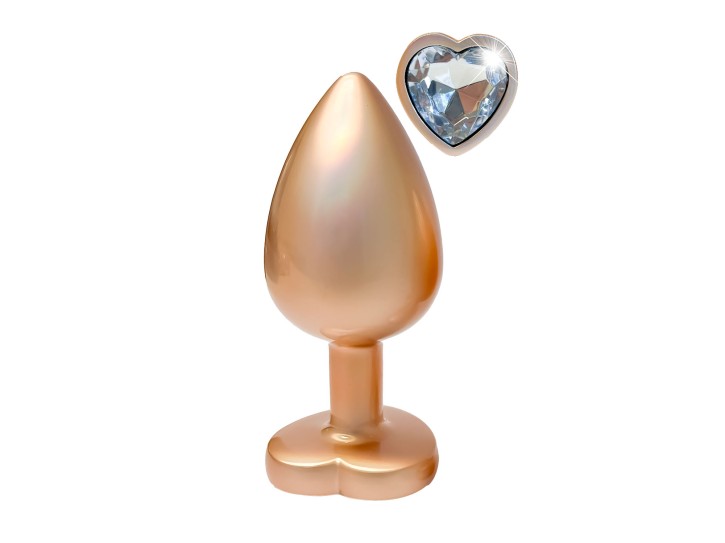 Dreamtoys Gleaming Love Pearl Plug gold large
