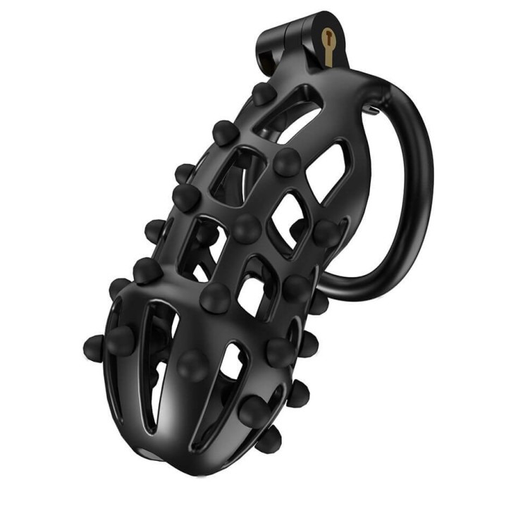 CellMate - FlexiSpike Chastity Cage Black Size 4