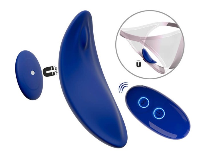 Sweet Smile RC Panty Vibrator Extra Slim blau