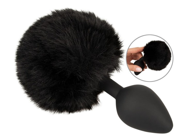 You2Toys fluffy tail plug for your butt size M schwarz