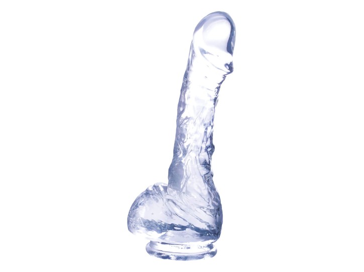 Excellent Power Realistic Dildo With Suction Cup Clear 17,8 cm