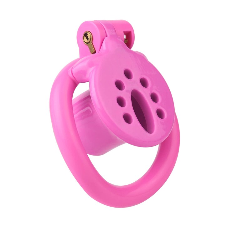 Toy Boy Peniskäfig mit Hüftgurt - Inverted Negative Chastity Cage Pink