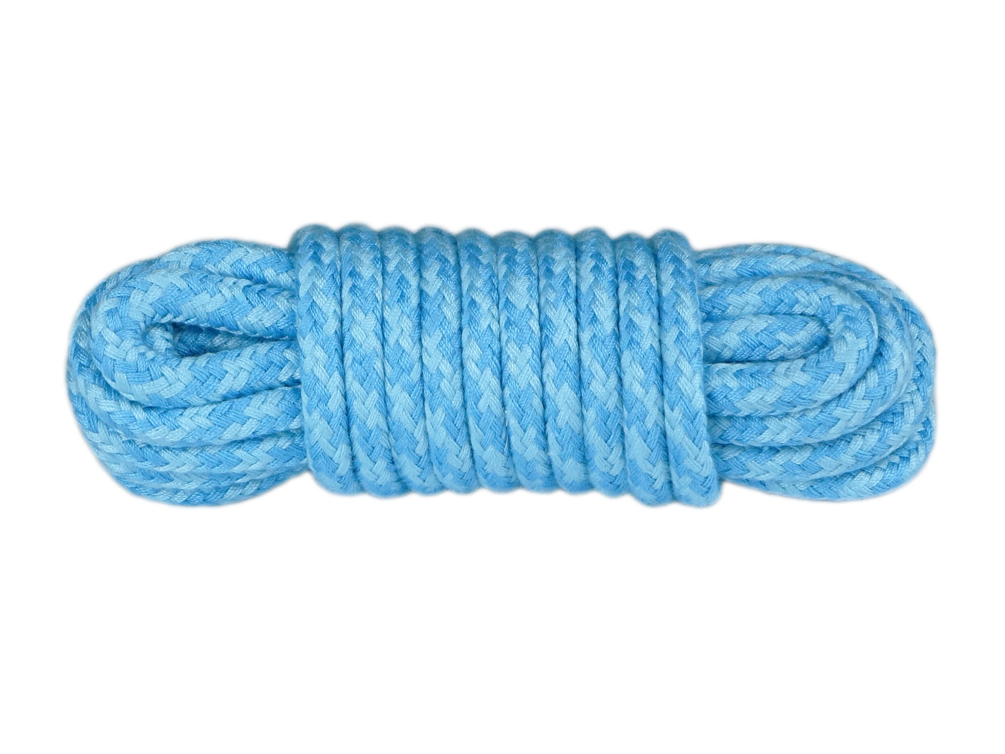 5 Meter Bondage-Seil Baumwolle Babyblau-Türkis